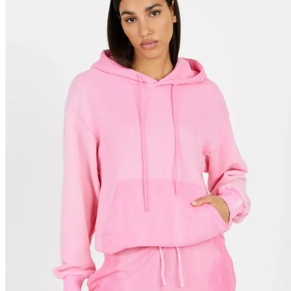 Cotton Citizen Tops Cotton Citizen Brooklyn Oversized Hoodie Hot Pink Mix Poshmark